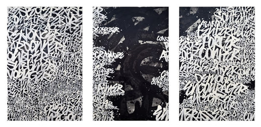 TRIPTYCH ABSTRACT 6A 6B 6C